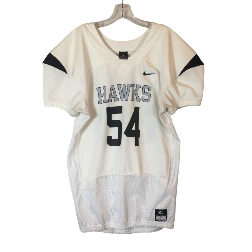 Nike Championship Mens XL White Atlanta Hawks Athletic Jersey #54